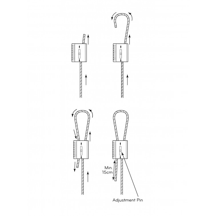 Zip-Clip Rize Wire Support System 100 Mtrs 230kg SWL P Wire Compatible With KL200 (R100P)